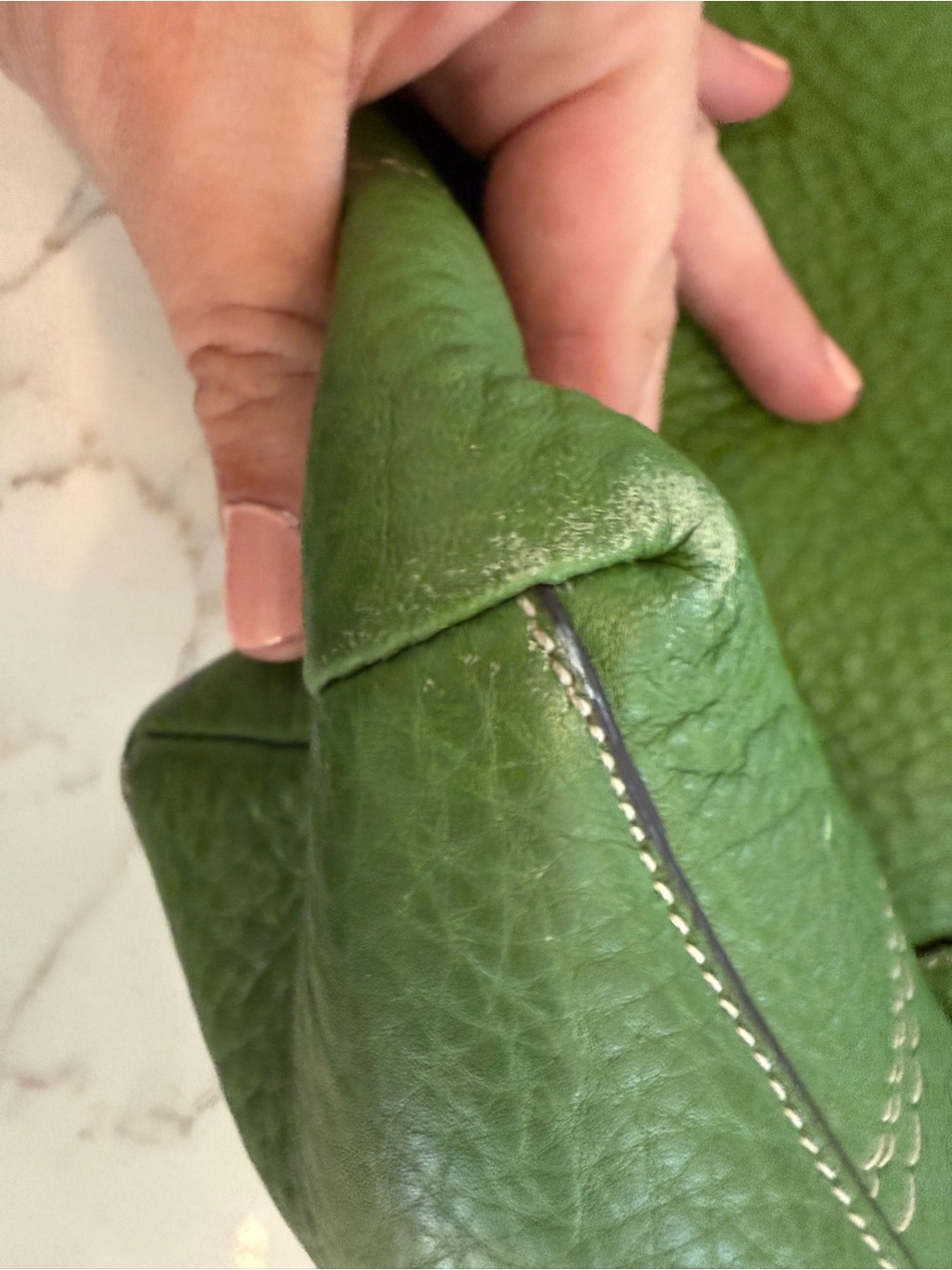 Coach Hamilton Y2K Vintage Green leather tote - Picture 8 of 9